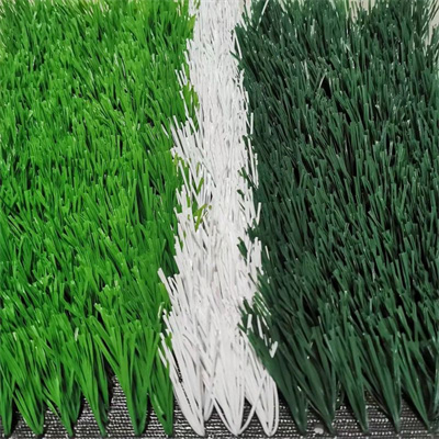 Construction steps of artificial lawn in football field